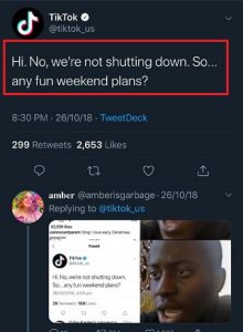 TikTok not shutting down oct218