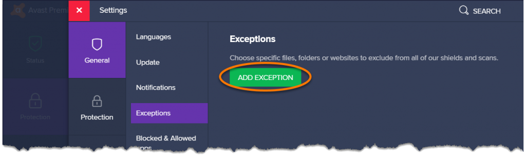 v1 add exception