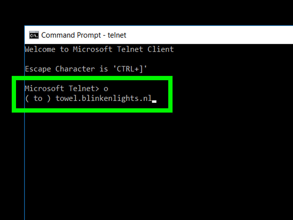 Watch Star Wars on Command Prompt Step 10