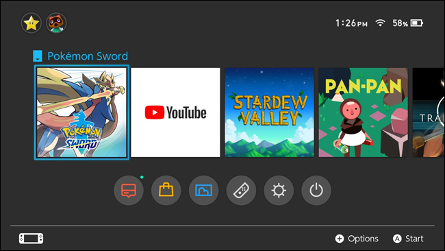 Switch Home Screen