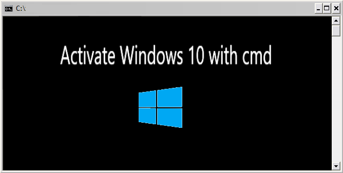 how to activate windows 10 with cmd