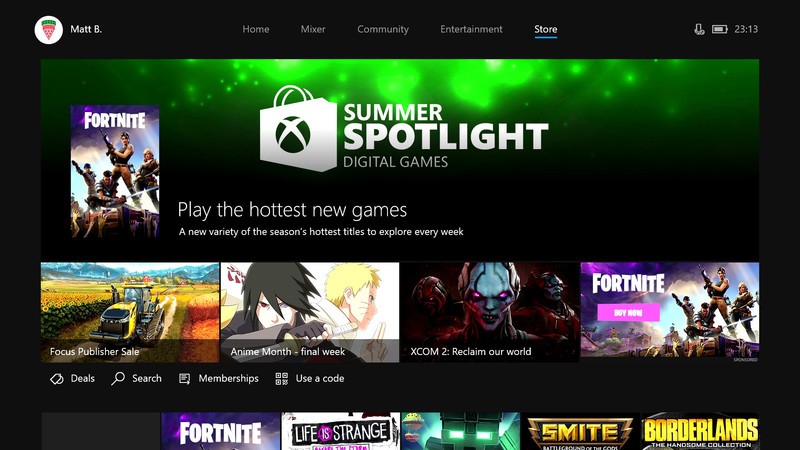 xbox store summer spotlight xbox one