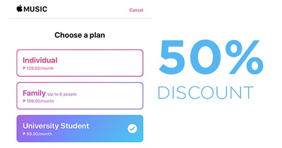 Apple Music Student Discount