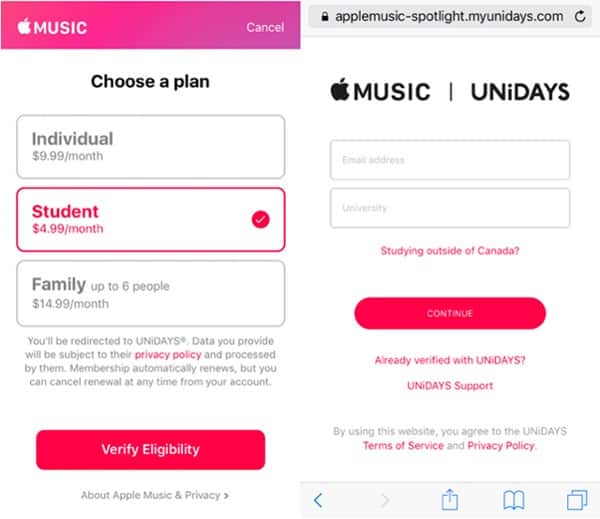 Apple Music Student Discount