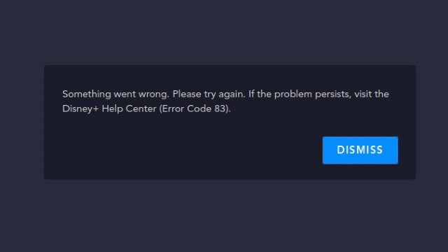 error code 83