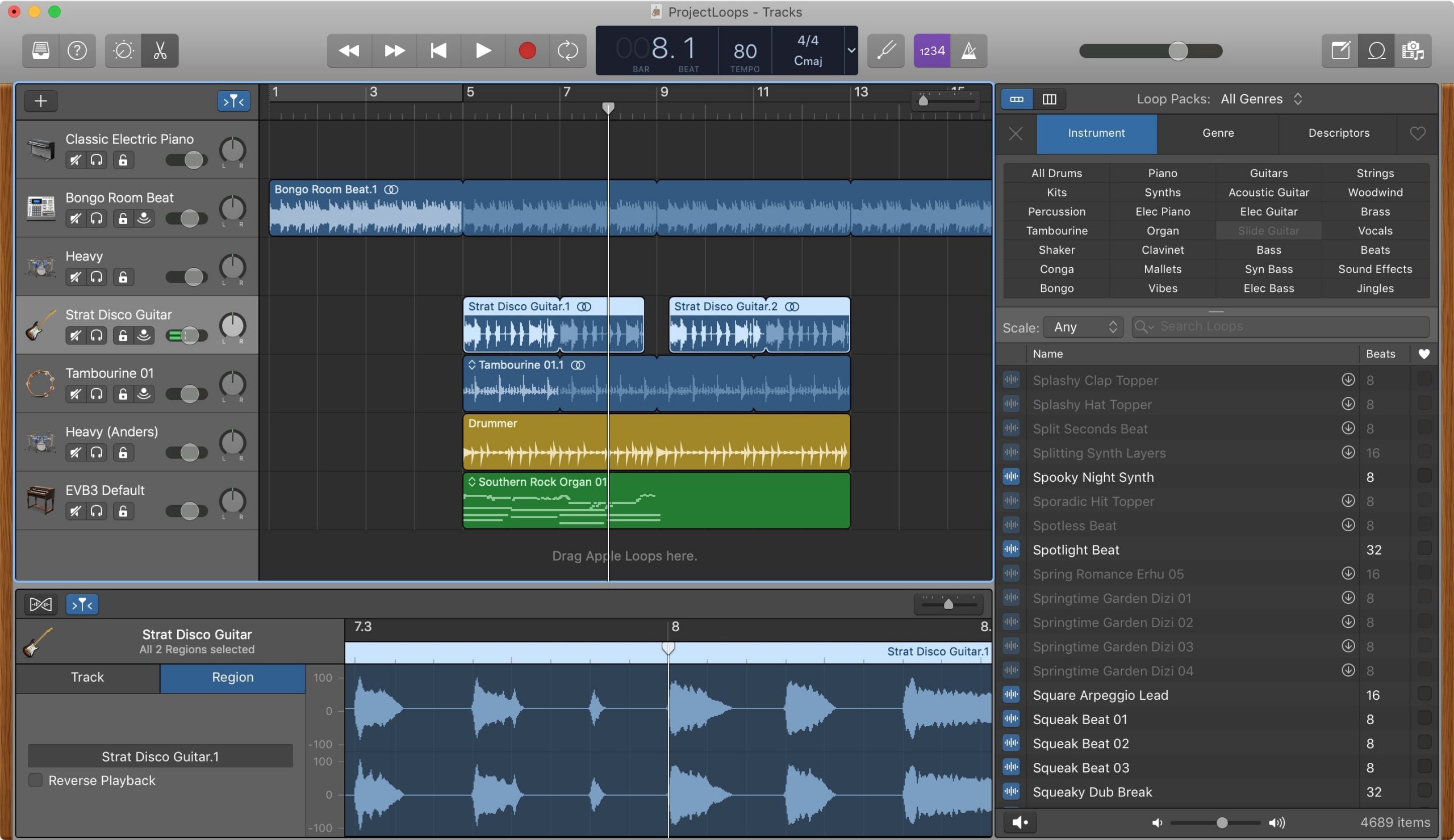 GarageBand Regions Mac scaled 1