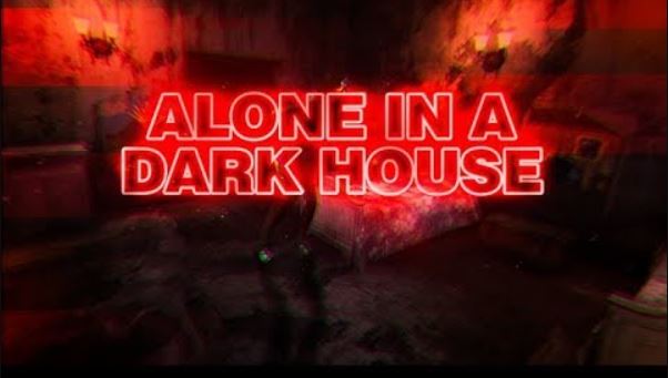 Alone in a dark house