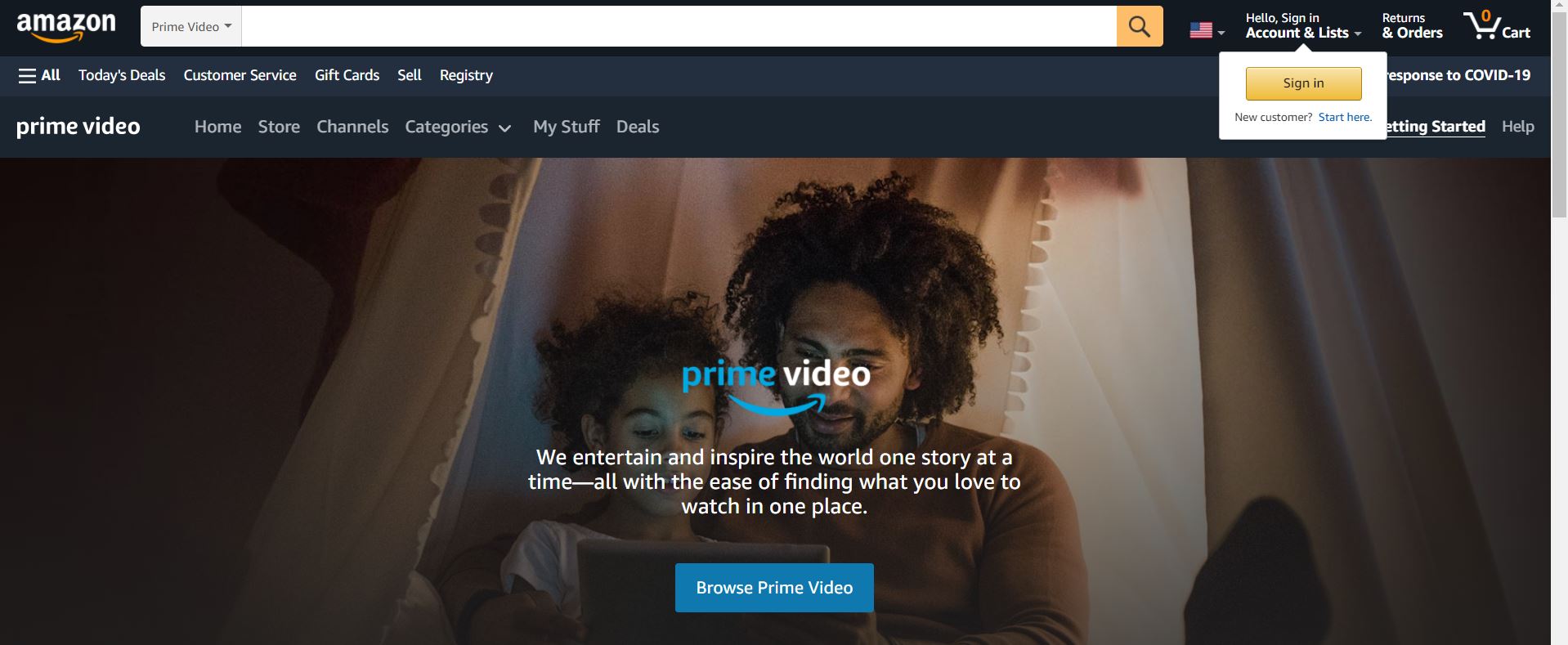 Cable TV Alternatives Amazon Prime Video 