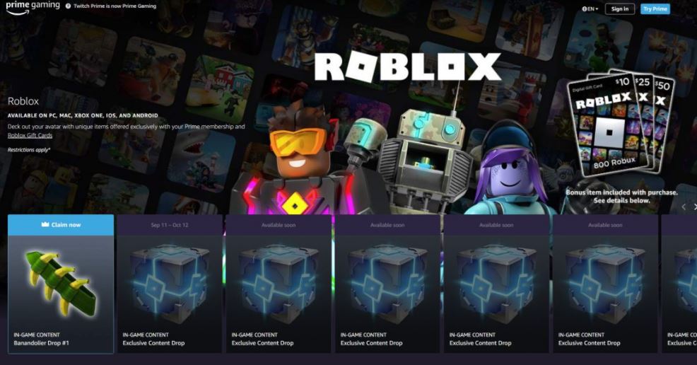 Roblox Promo Codes 2021