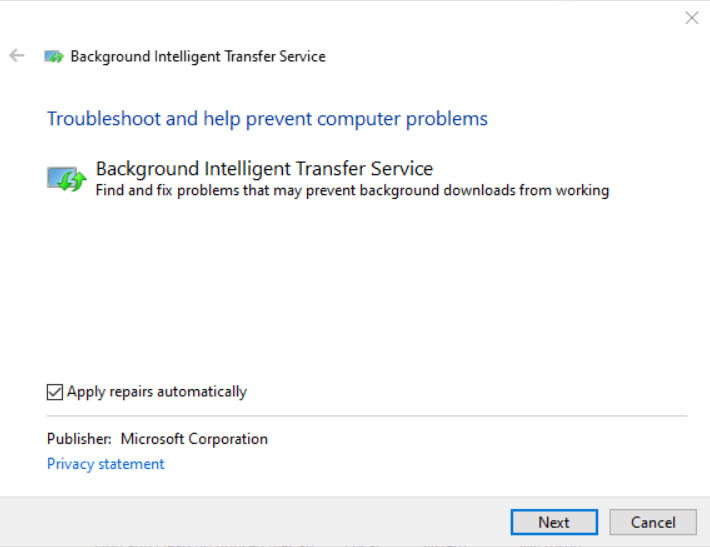 Background-Intelligent-Transfer-Service-Troubleshooter