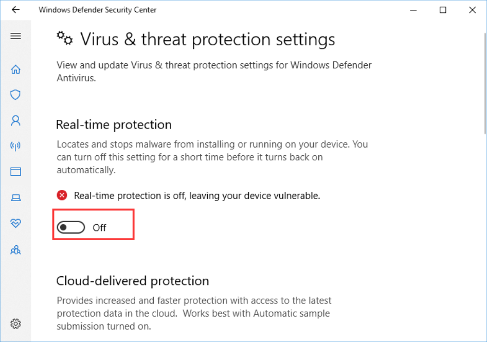 Virus-and-threat-protection-setting