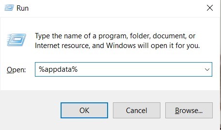 Windows 10 How To open App Data folder via Run