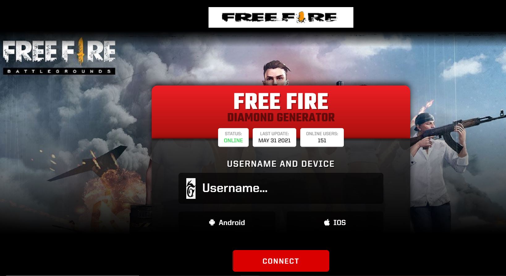 Free Fire Diamond Generator