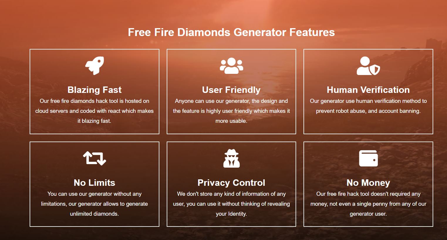 Free Fire Diamond Generator