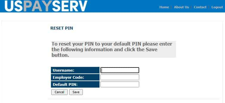 USPayserv forgot pin 2
